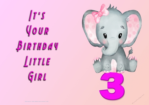 NCJP - Its Your Birthday - 3 - Cute Elephant