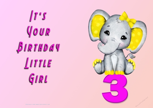 NCJP - Its Your Birthday - 3 - Cute Elephant