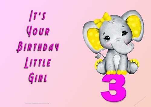 NCJP - Its Your Birthday - 3 - Cute Elephant