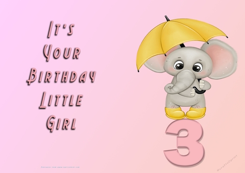 NCJP - Its Your Birthday - 3 - Cute Elephant