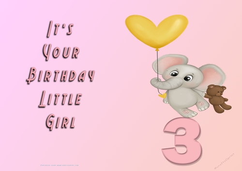 NCJP - Its Your Birthday - 3 - Cute Elephant