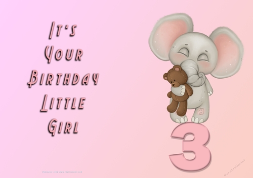 NCJP - Its Your Birthday - 3 - Cute Elephant