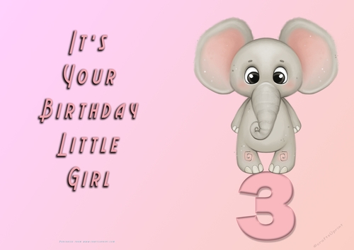 NCJP - Its Your Birthday - 3 - Cute Elephant