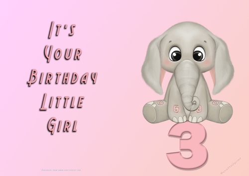 NCJP - Its Your Birthday - 3 - Cute Elephant