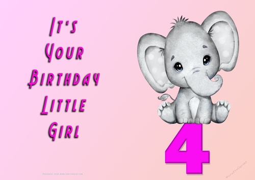 NCJP - Its Your Birthday - 4 - Cute Elephant