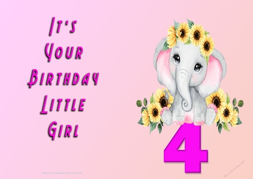NCJP - Its Your Birthday - 4 - Cute Elephant