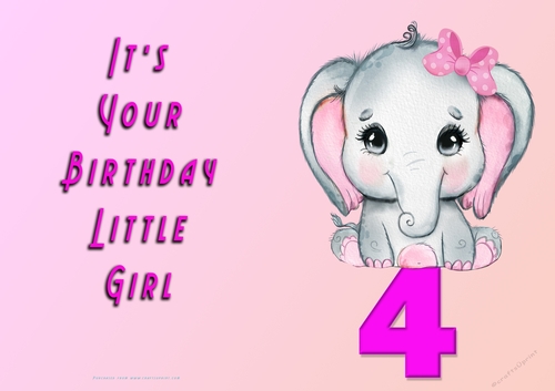 NCJP - Its Your Birthday - 4 - Cute Elephant