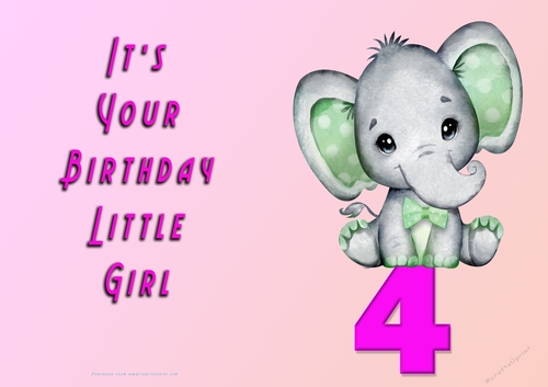 NCJP - Its Your Birthday - 4 - Cute Elephant