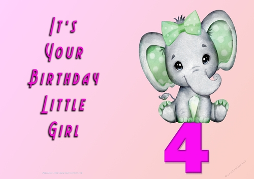 NCJP - Its Your Birthday - 4 - Cute Elephant