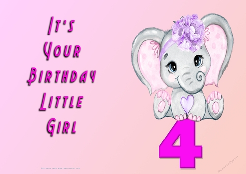 NCJP - Its Your Birthday - 4 - Cute Elephant