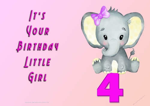 NCJP - Its Your Birthday - 4 - Cute Elephant