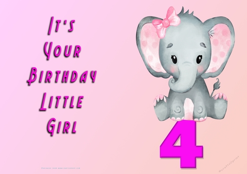 NCJP - Its Your Birthday - 4 - Cute Elephant