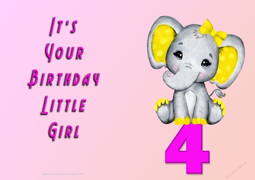 NCJP - Its Your Birthday - 4 - Cute Elephant