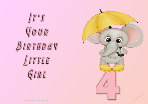 NCJP - Its Your Birthday - 4 - Cute Elephant