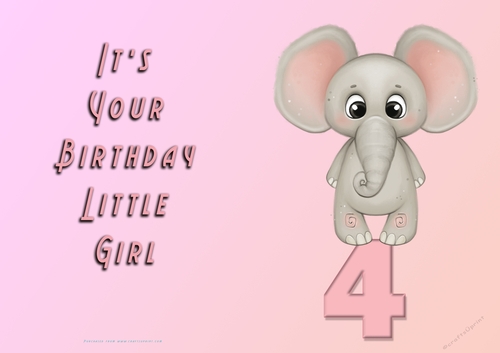 NCJP - Its Your Birthday - 4 - Cute Elephant