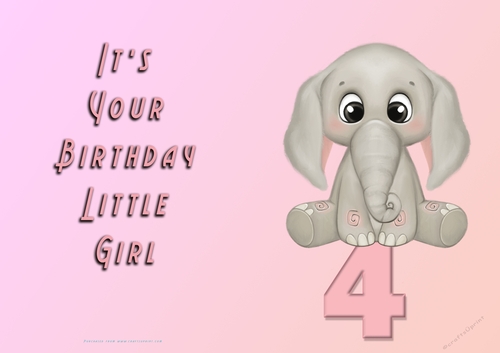 NCJP - Its Your Birthday - 4 - Cute Elephant