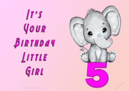 NCJP - Its Your Birthday - 5 - Cute Elephant
