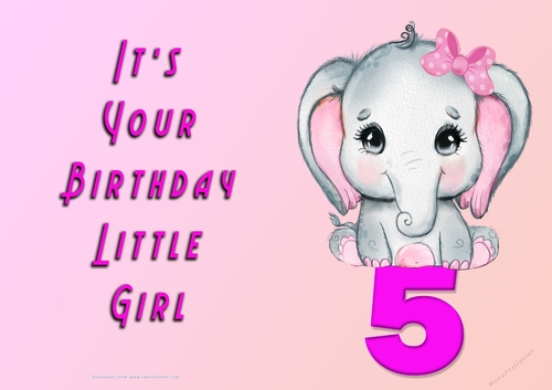 NCJP - Its Your Birthday - 5 - Cute Elephant