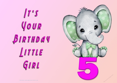 NCJP - Its Your Birthday - 5 - Cute Elephant