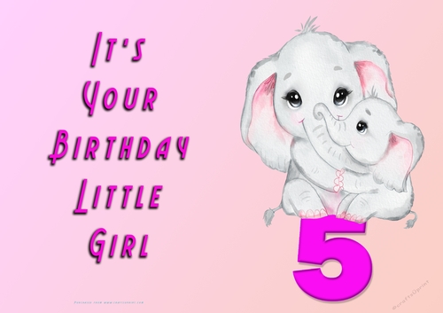 NCJP - Its Your Birthday - 5 - Cute Elephant