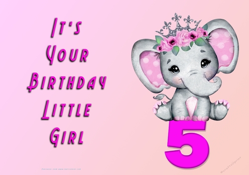 NCJP - Its Your Birthday - 5 - Cute Elephant