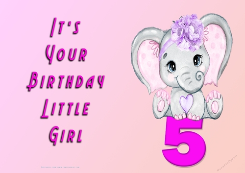 NCJP - Its Your Birthday - 5 - Cute Elephant