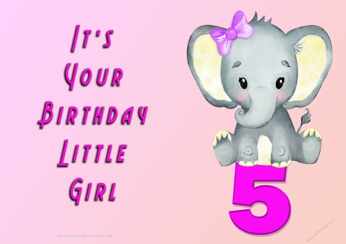 NCJP - Its Your Birthday - 5 - Cute Elephant