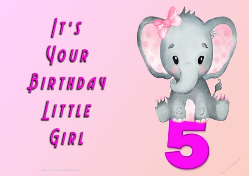NCJP - Its Your Birthday - 5 - Cute Elephant