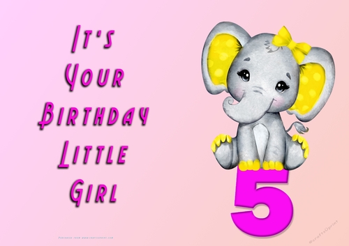 NCJP - Its Your Birthday - 5 - Cute Elephant