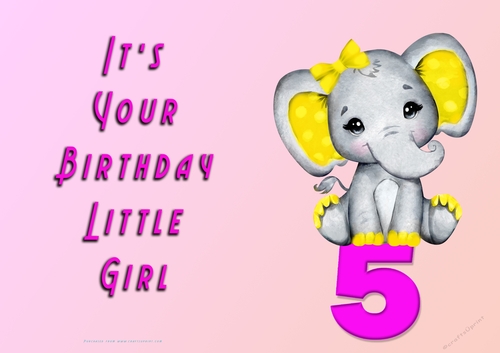 NCJP - Its Your Birthday - 5 - Cute Elephant