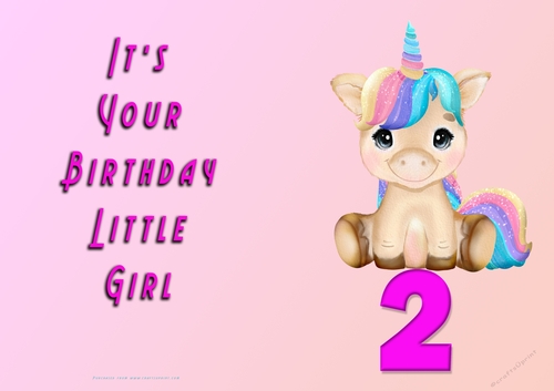 NCJP - Its Your Birthday - 2 - Cute Unicorn