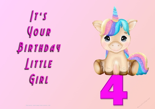 NCJP - Its Your Birthday - 4 - Cute Unicorn