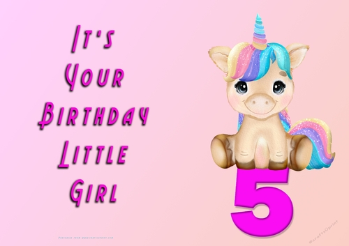 NCJP - Its Your Birthday - 5 - Cute Unicorn
