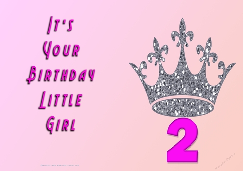 NCJP - Its Your Birthday Little Girl - 2 - Silver Crown