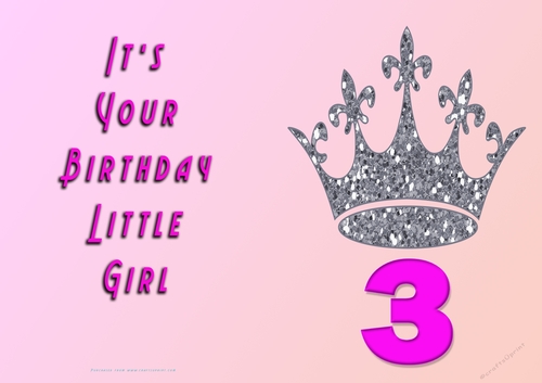 NCJP - Its Your Birthday Little Girl - 3 - Silver Crown