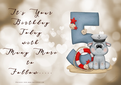 NCJP - For Your Birthday Today - 5- Sailor Hippo