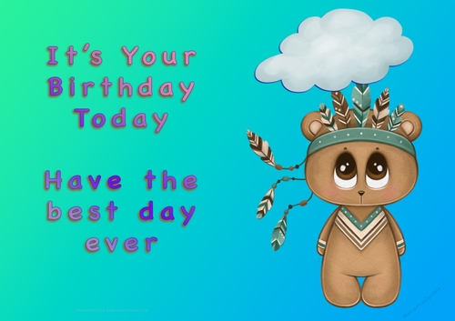 NCJP - Its Your Birthday Today - Boy INdian Animals