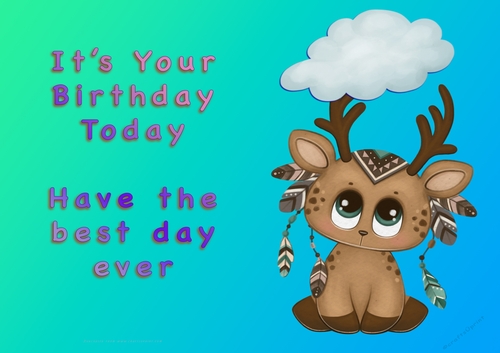 NCJP - Its Your Birthday Today - Boy INdian Animals