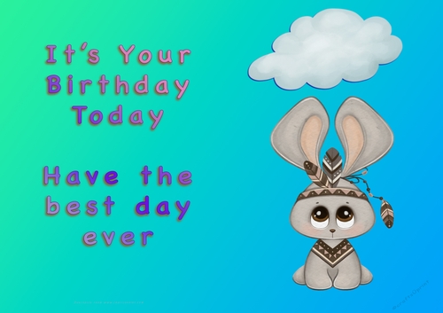 NCJP - Its Your Birthday Today - Boy INdian Animals