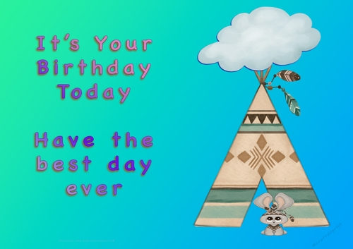 NCJP - Its Your Birthday Today - Boy INdian Animals