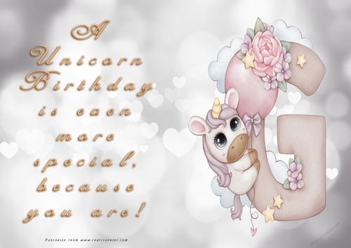 NCJP - A Unicorn Birthday - Letter G