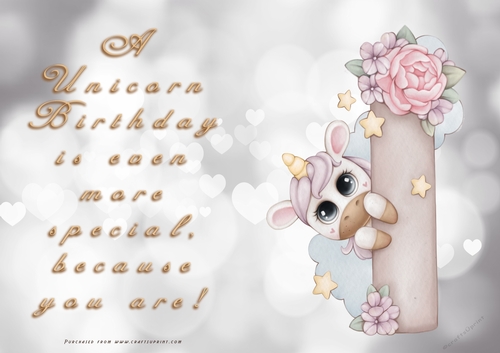 NCJP - A Unicorn Birthday - Letter I