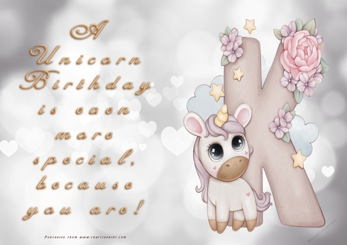 NCJP - A Unicorn Birthday - Letter K