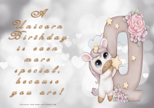NCJP - A Unicorn Birthday - Letter Q
