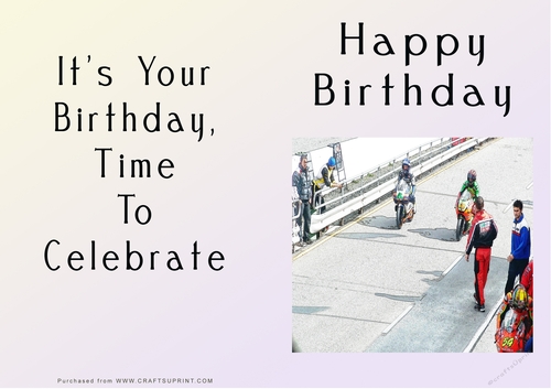 NCJP - Happy Birthday - Motorbikes and Cars