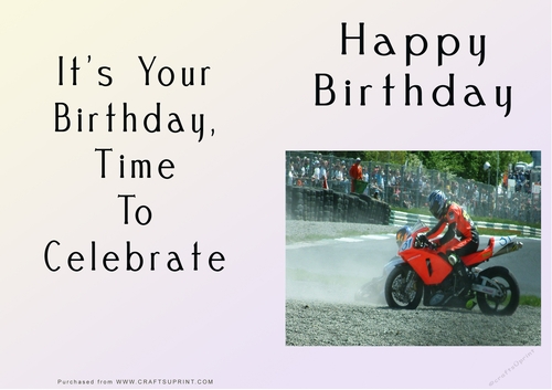 NCJP - Happy Birthday - Motorbikes and Cars