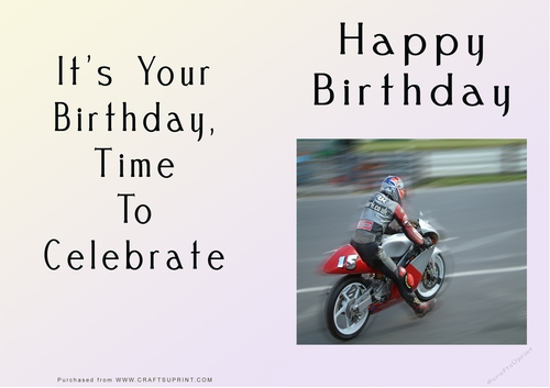 NCJP - Happy Birthday - Motorbikes and Cars