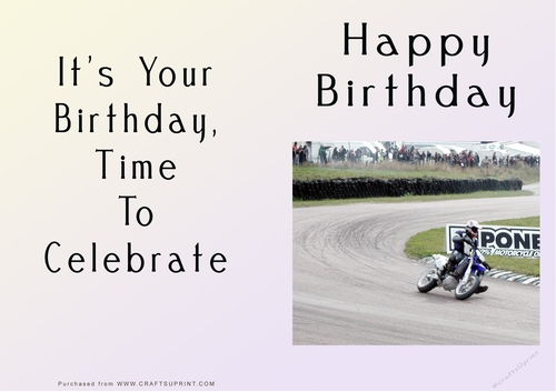 NCJP - Happy Birthday - Motorbikes and Cars