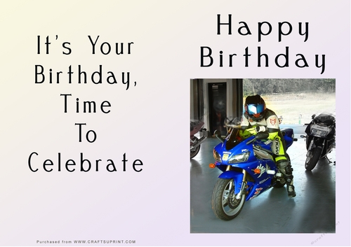 NCJP - Happy Birthday - Motorbikes and Cars
