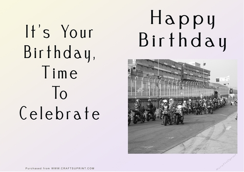 NCJP - Happy Birthday - Motorbikes and Cars